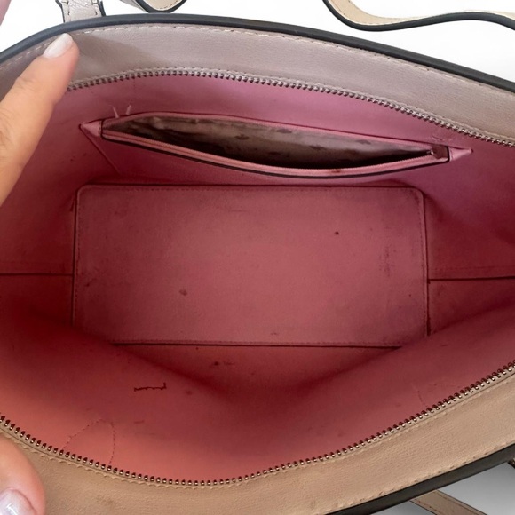 Kate Spade New York Adel Pale Pink Beige Leather Tote Bag - Picture 5 of 11